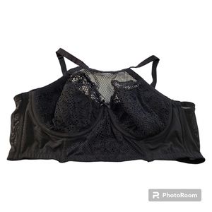 Black Mesh Wired Bra